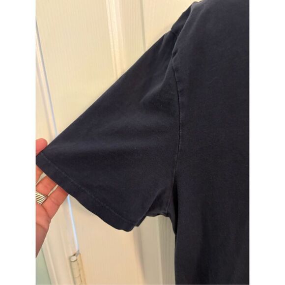 Tommy Hilfiger Y2K Navy Blue Track T-Shirt. Size Medium - Picture 3 of 7